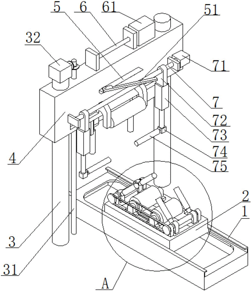 Automatic steel roll packaging device