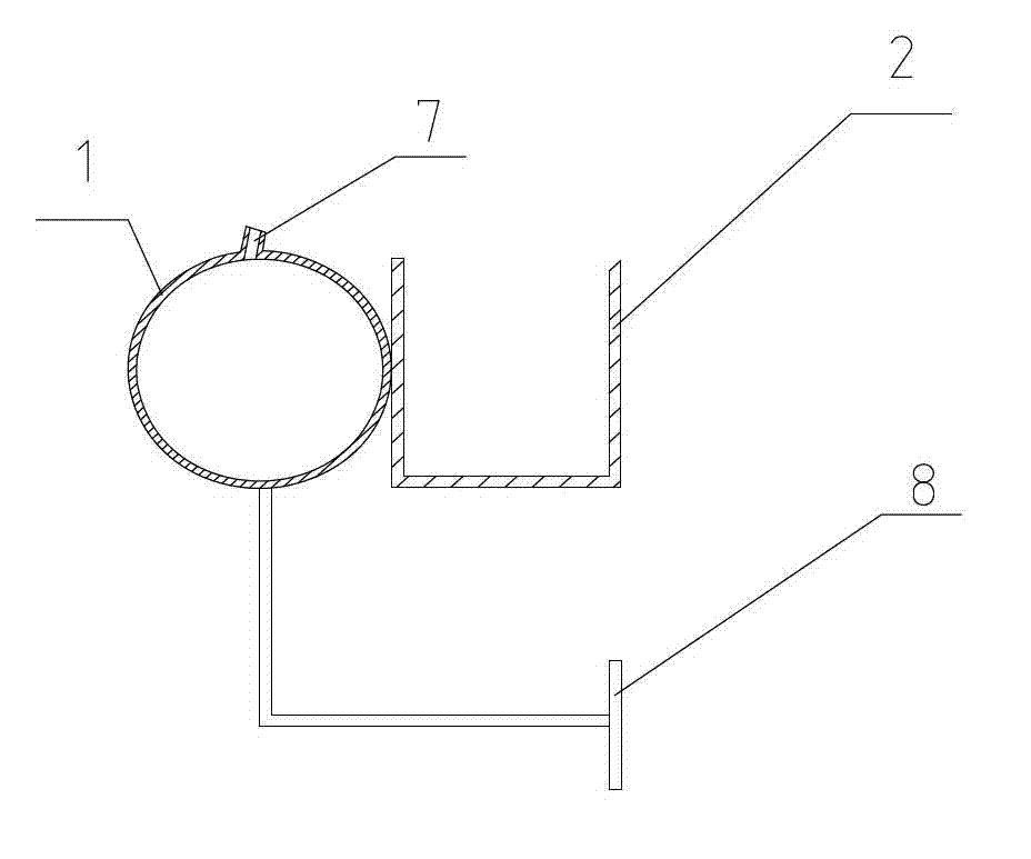 Window cleaning auxiliary device with water receiver