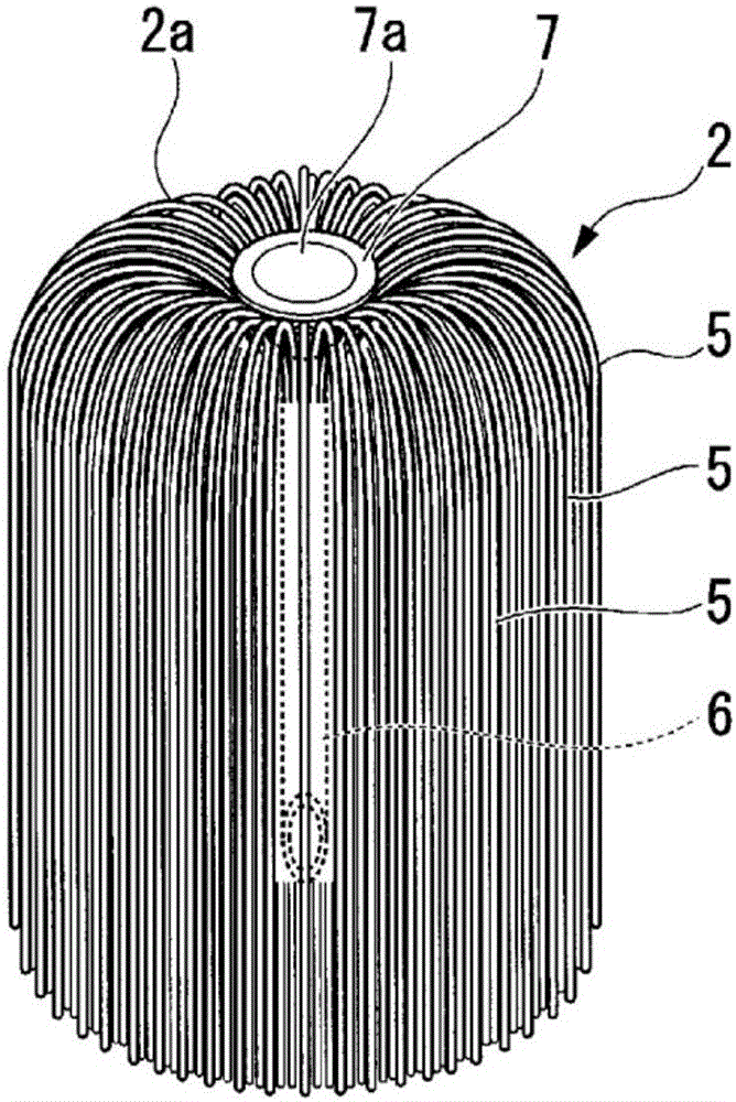 Hollow fiber membrane module and manufacturing method therefor