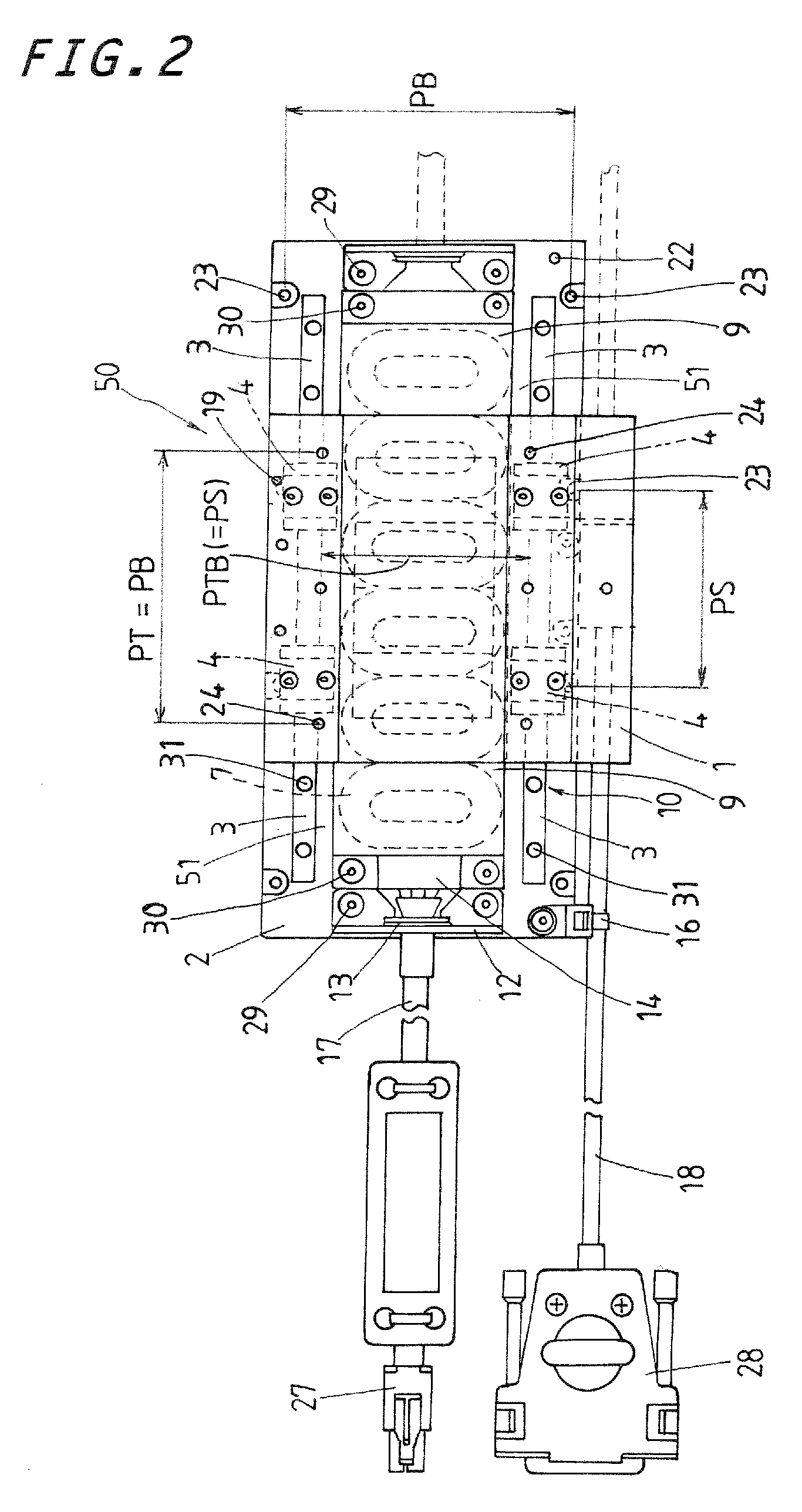 Sliding device with onboard moving-magnet linear motor