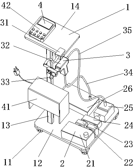 Shock type cold and hot water treatment device