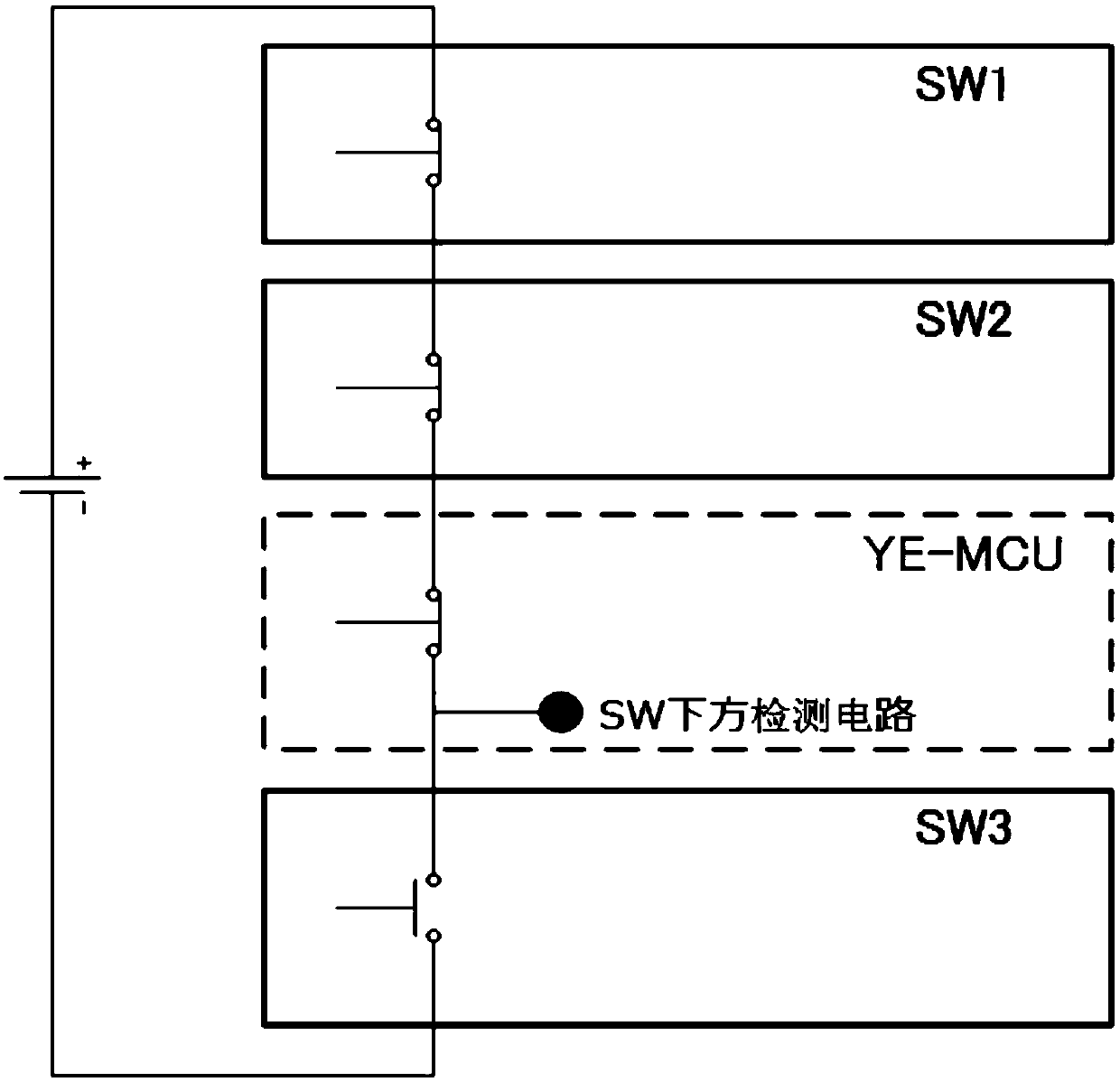 Fault positioning circuit and positioning method for high voltage loop interlocking