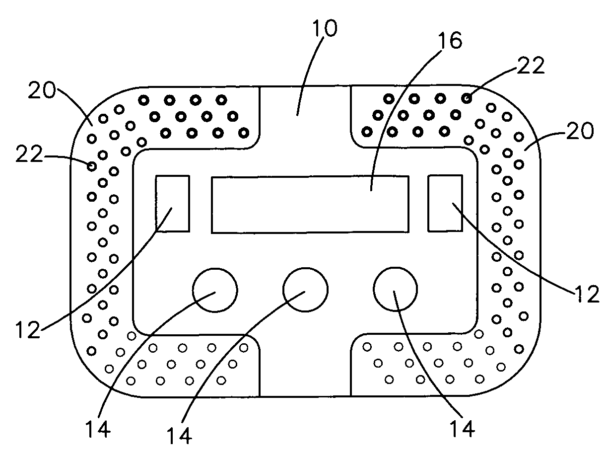 Electronic console with a system for indicating the motion power