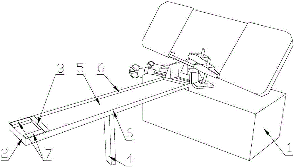 Baffle type band sawing machine