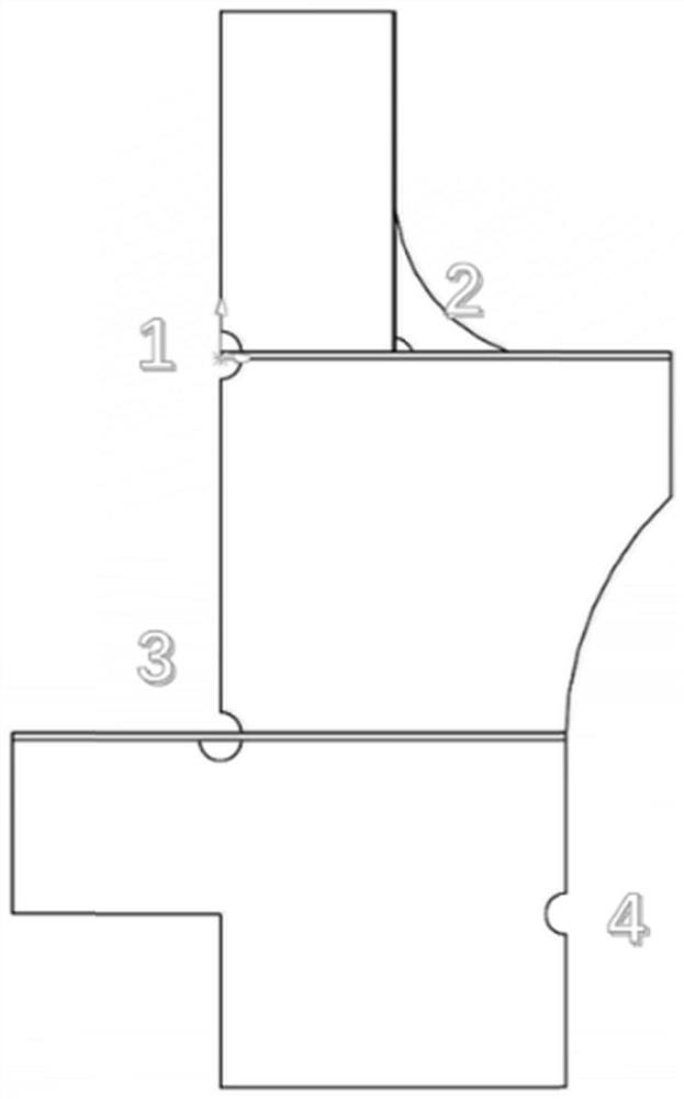 Method for prolonging fatigue life of complex structure of crude oil transfer barge