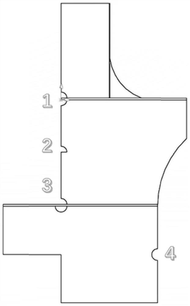 Method for prolonging fatigue life of complex structure of crude oil transfer barge