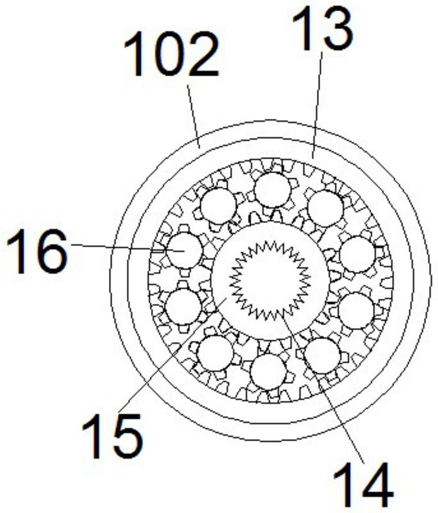 A robot bottom moving mechanism