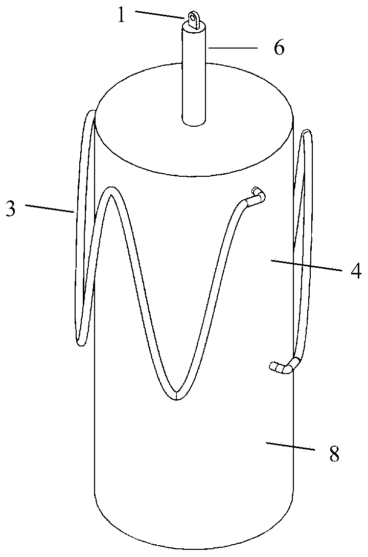 A wavy tube wrap-around gas inertial capacity