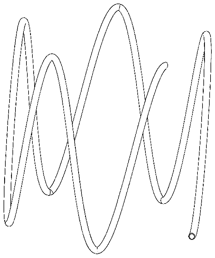 A wavy tube wrap-around gas inertial capacity