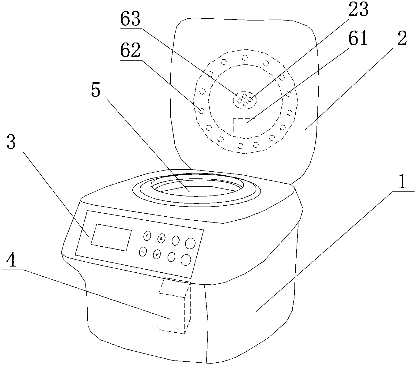 Medical low-speed centrifuge with prompt calling device