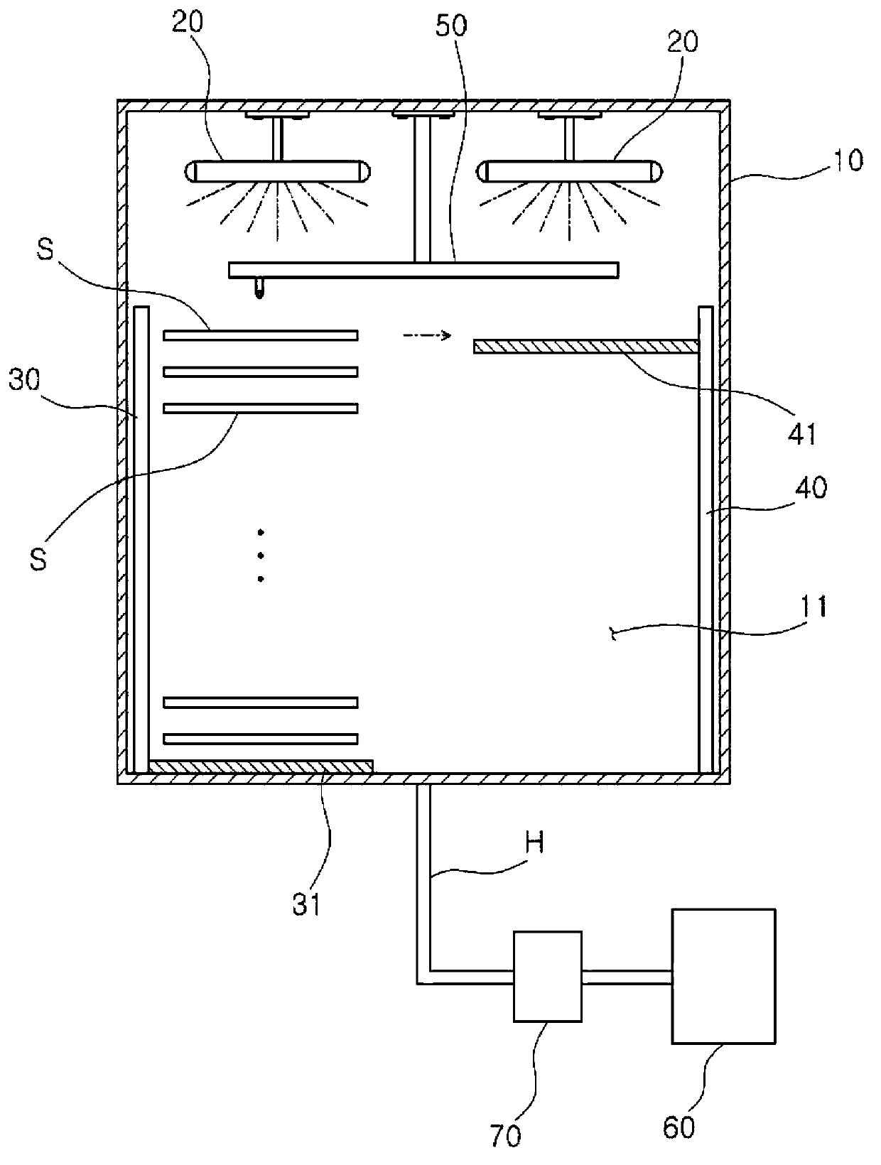 Batch-type apparatus and method for drying and transporting electrode plate for secondary battery