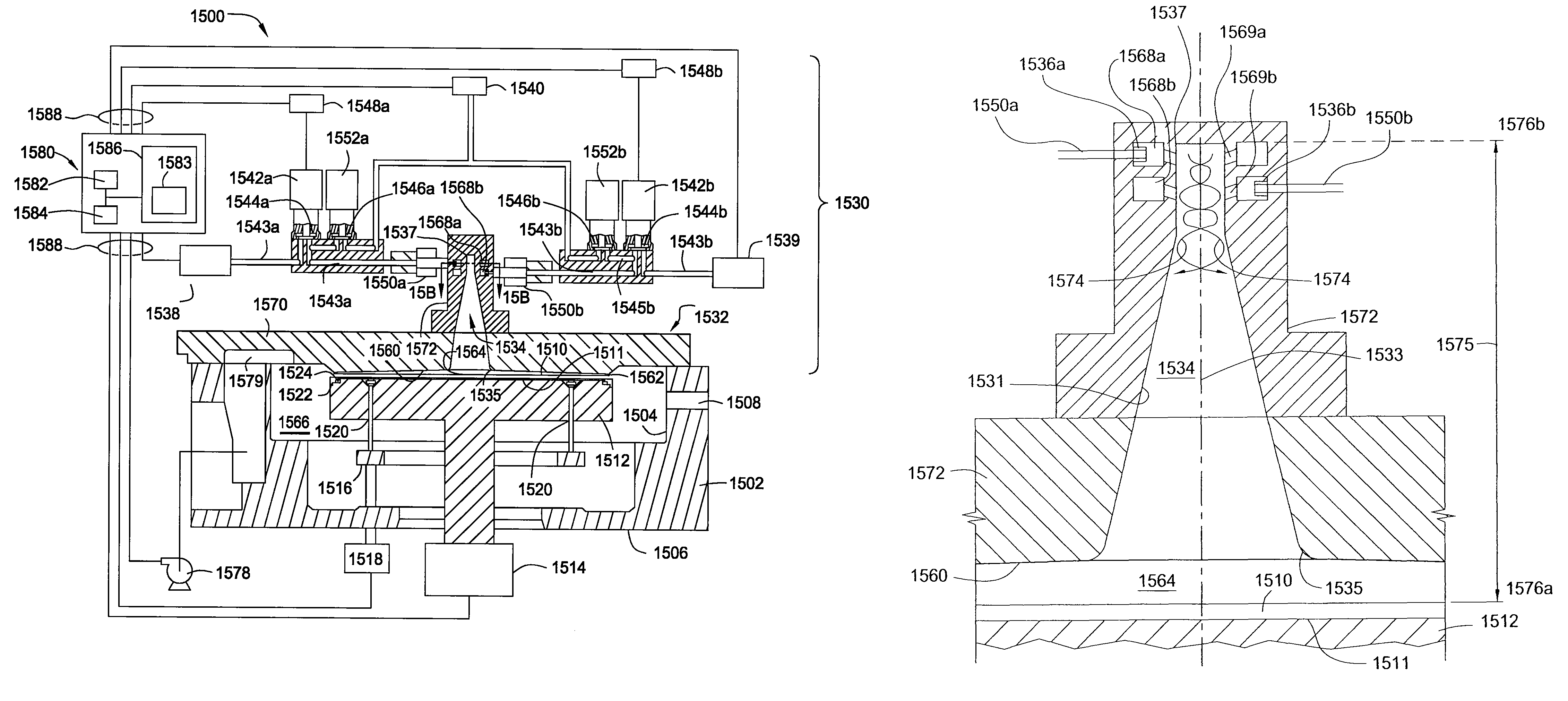 Vortex chamber lids for atomic layer deposition