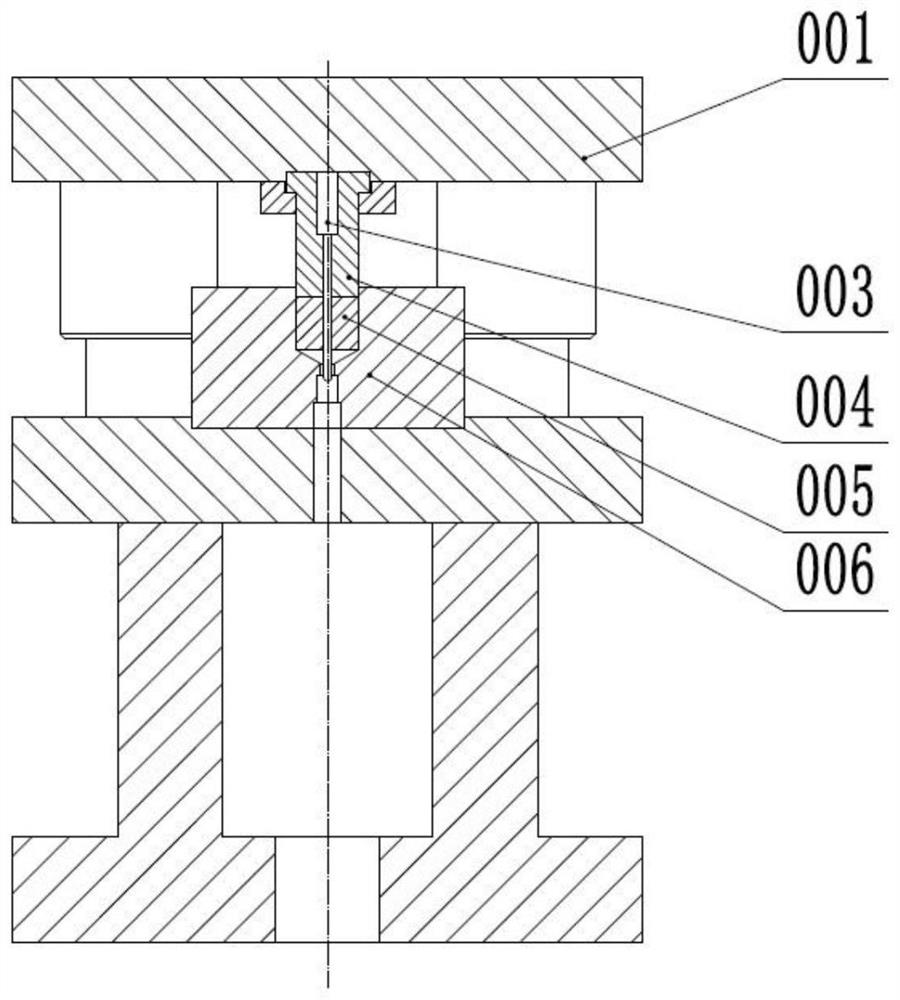 Extrusion die and method for ultra-slender metal thin-walled pipe