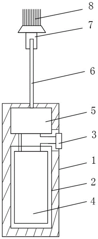 A sonic vibration brush and a cleaning method using the sonic vibration brush