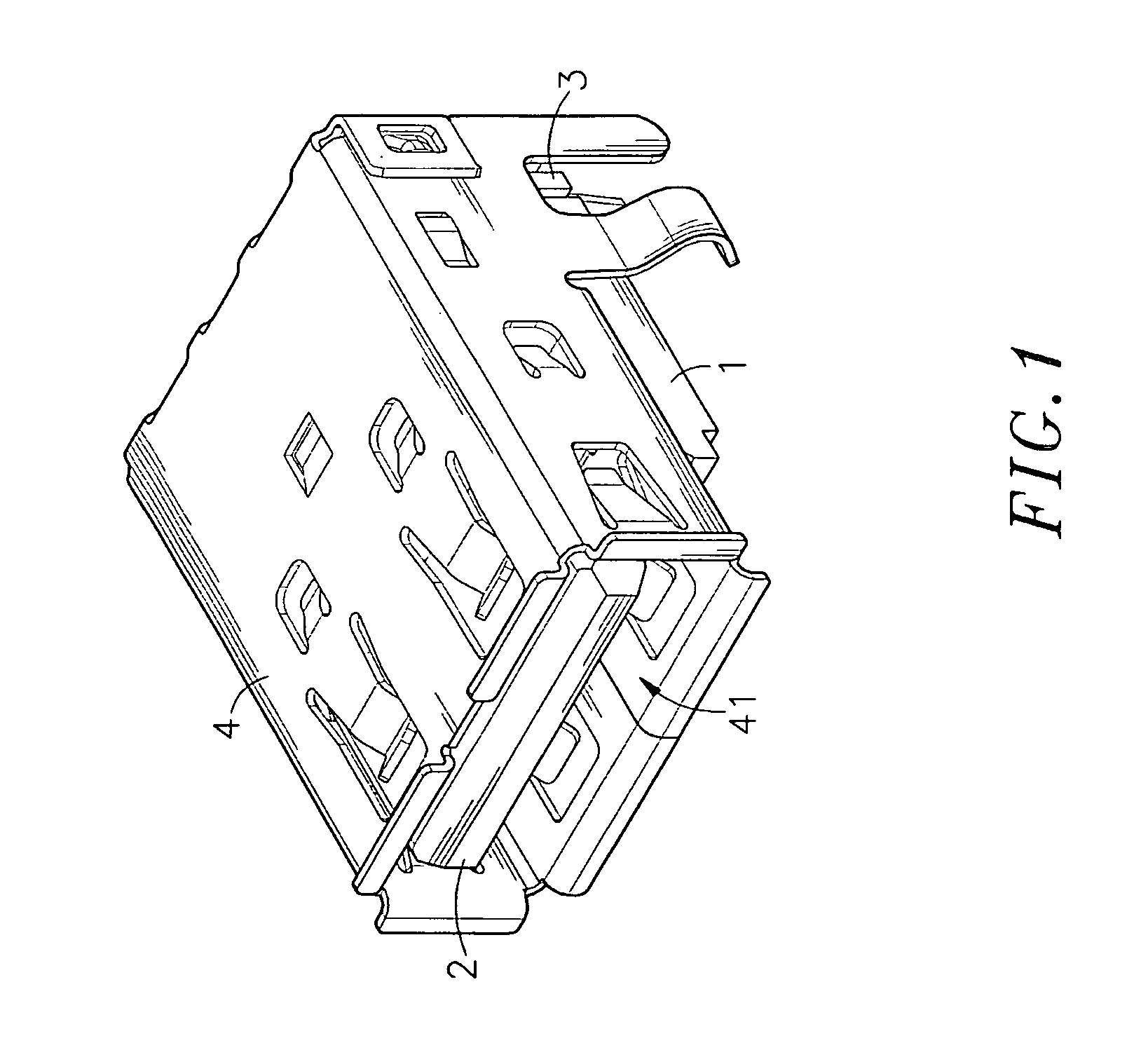 Female USB connector