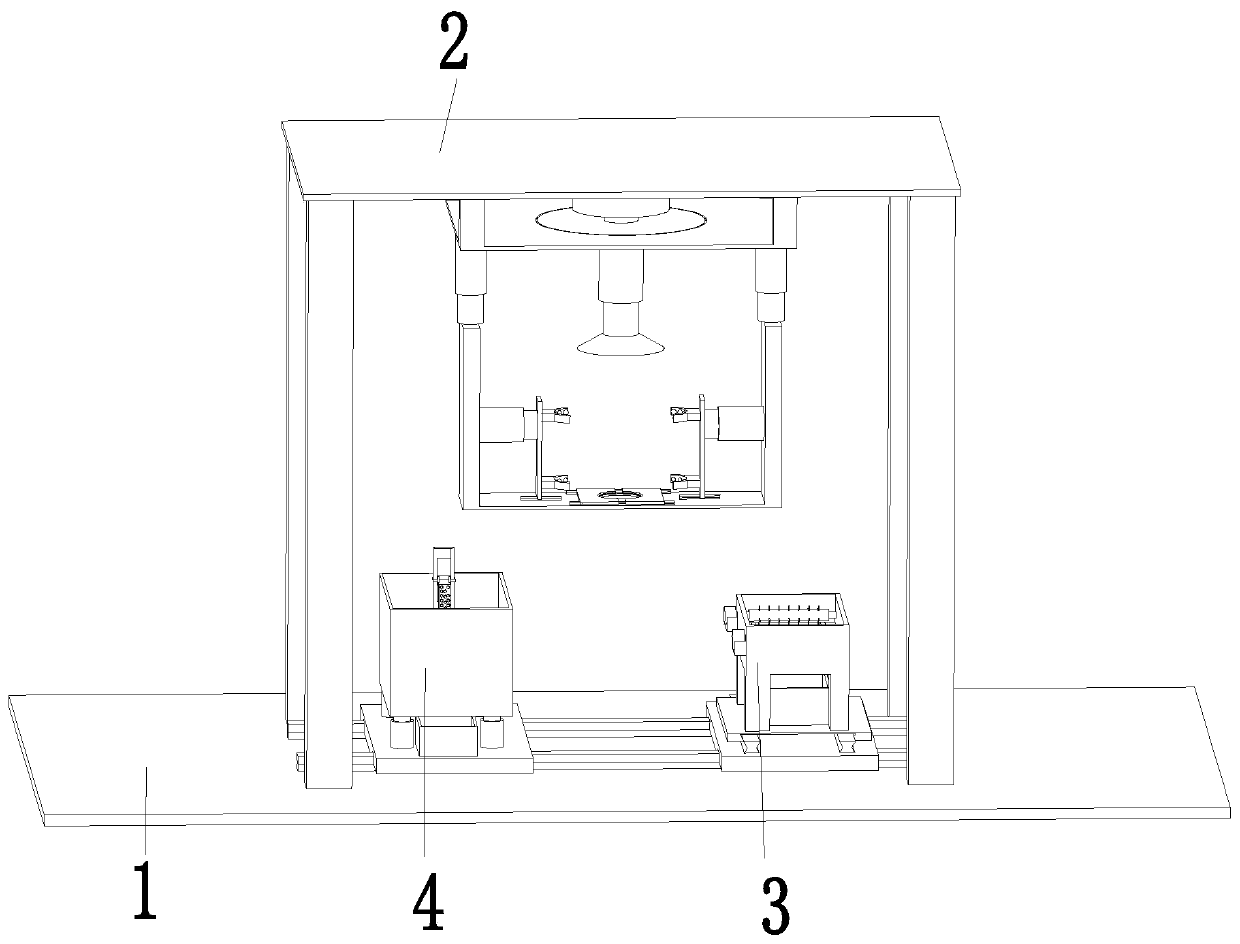 A frosting treatment device for glass experimental utensils and a frosting treatment method for experimental utensils