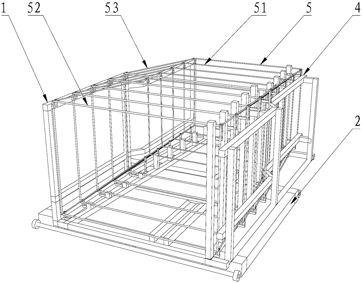 360-degree rotary iron frame welding device and process