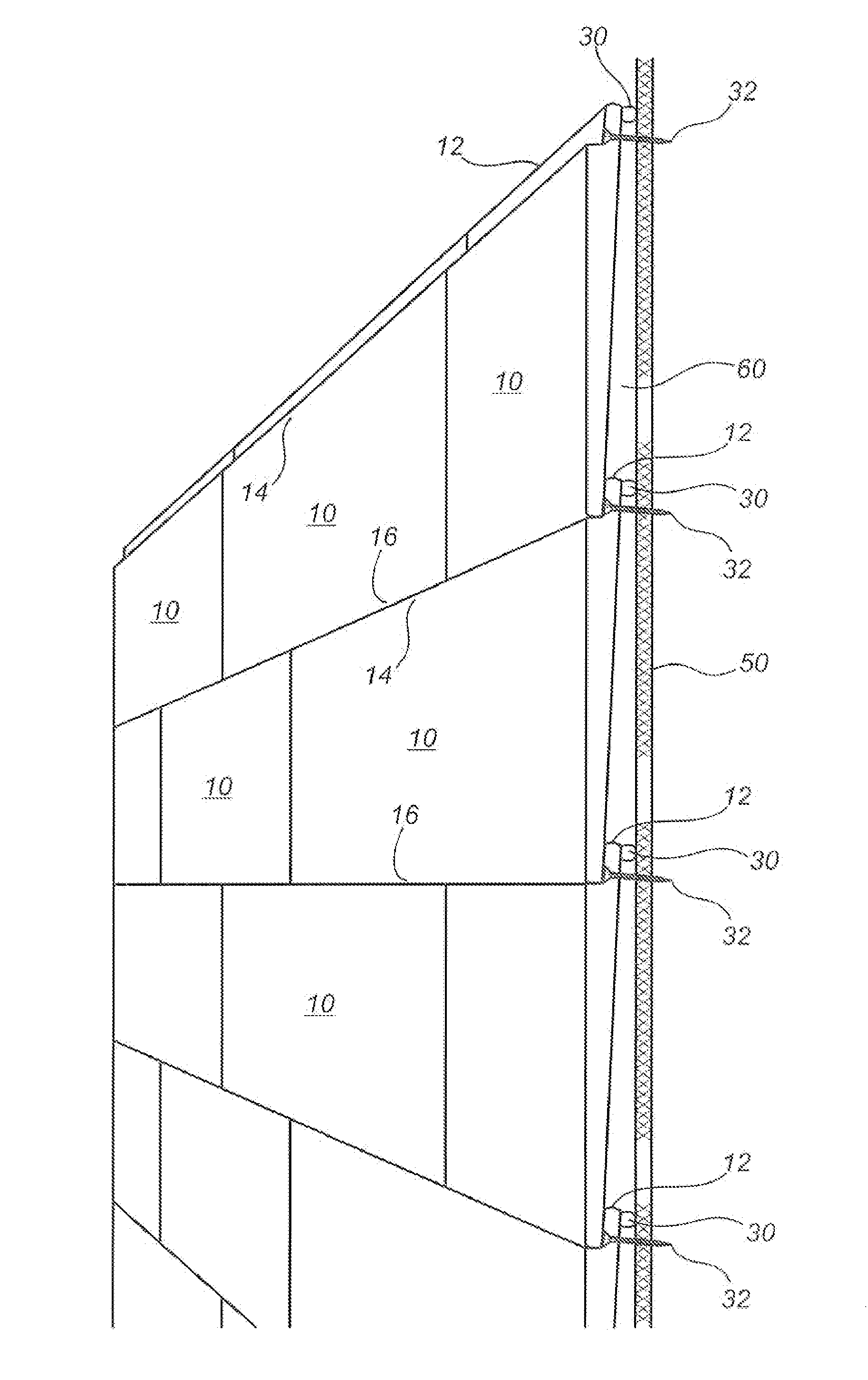 Hangerless precast cladding panel system