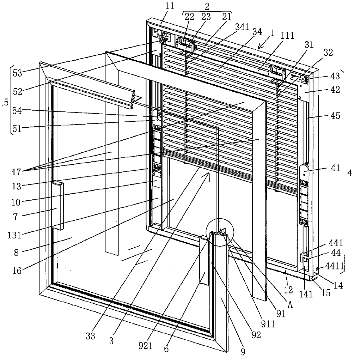 Louver body structure