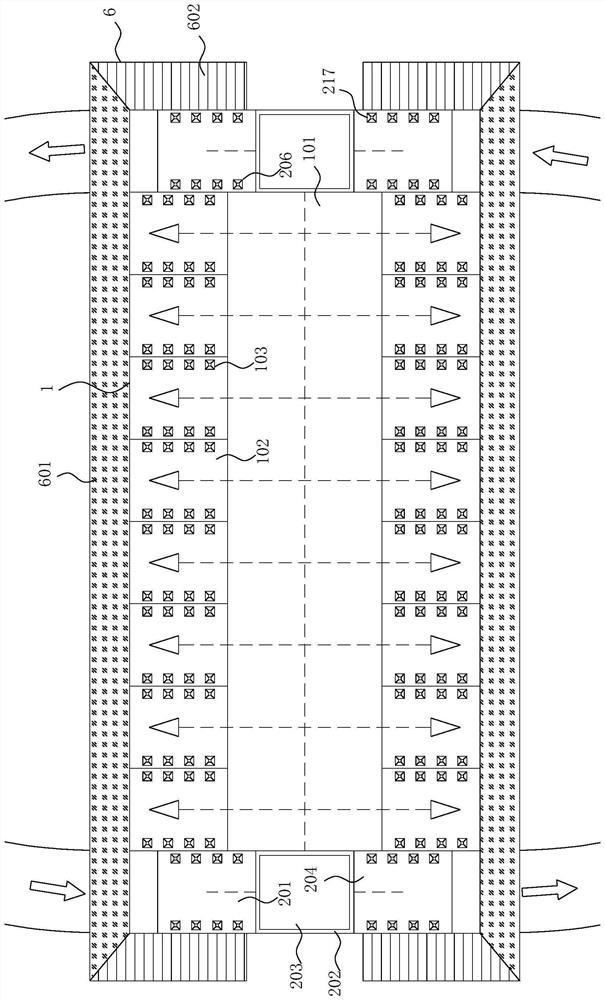 Platform bridge type three-dimensional parking lot