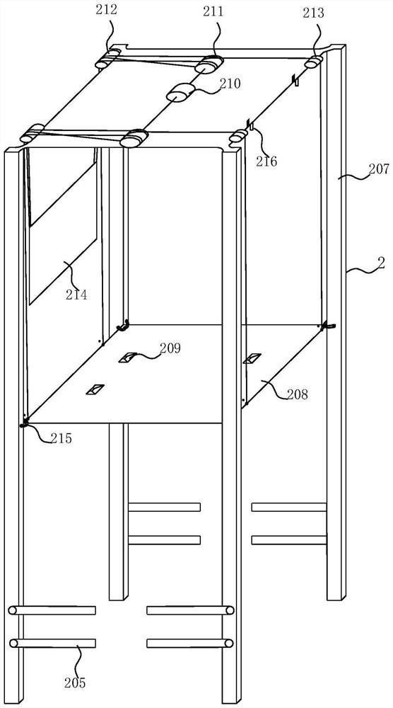 Platform bridge type three-dimensional parking lot