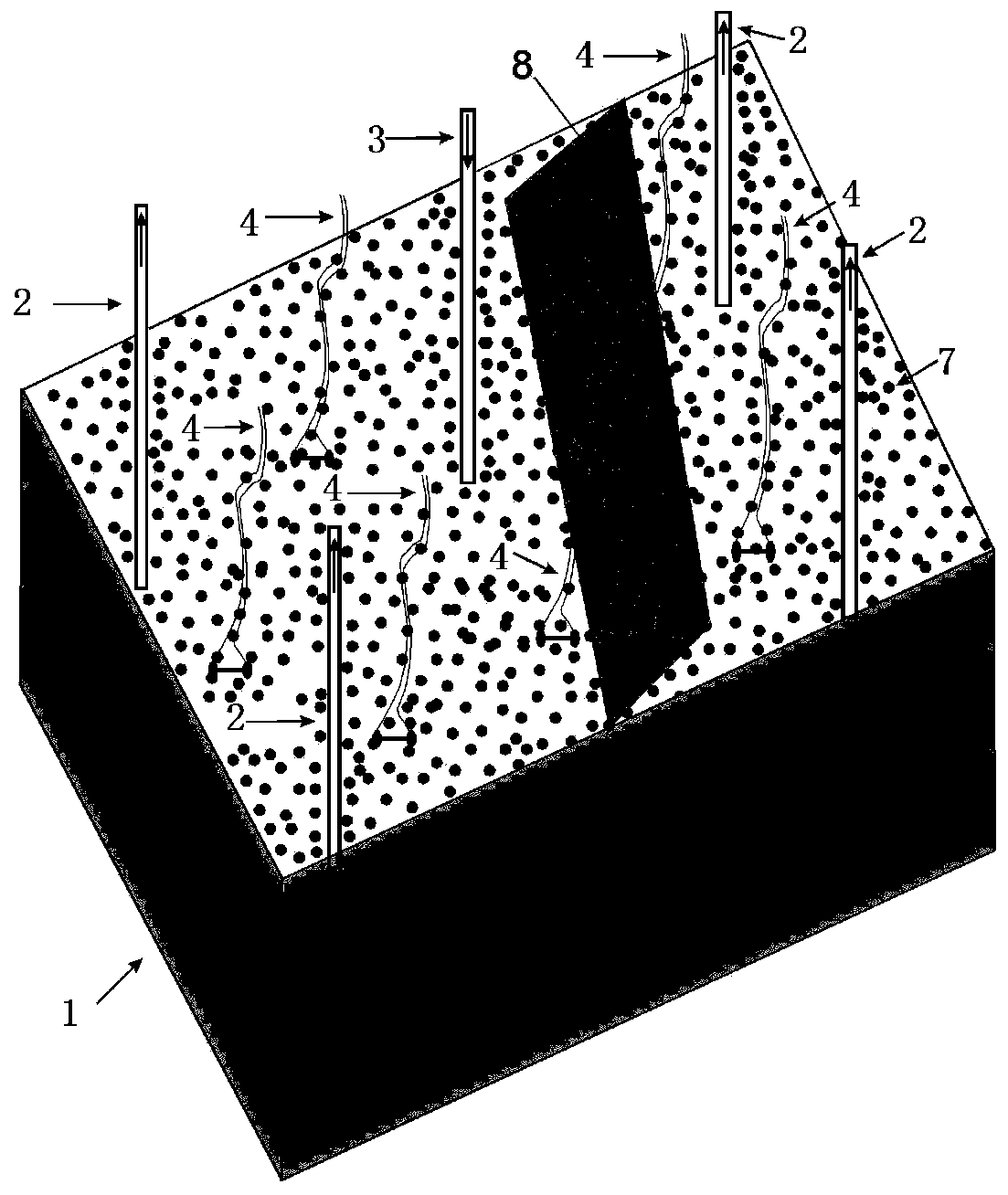 Three-dimensional reservoir water flooding simulation model preparation method and dynamic monitoring visualization device