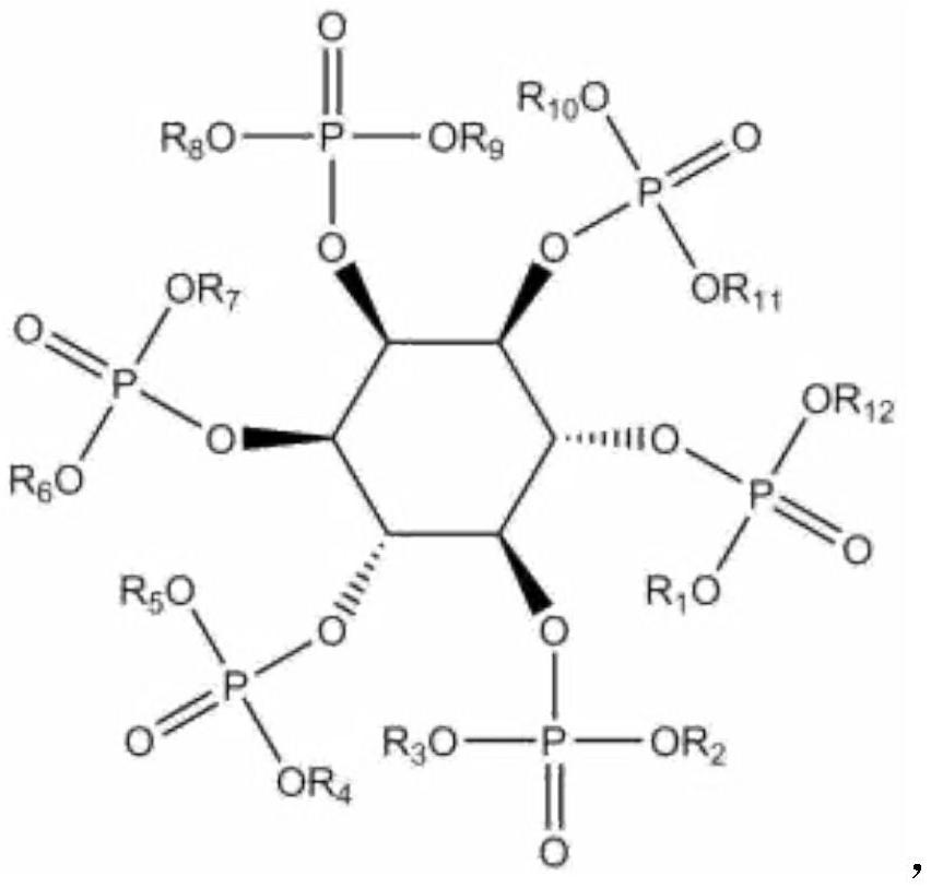 A kind of full bio-based flame retardant, flame retardant pla composite material and preparation method thereof