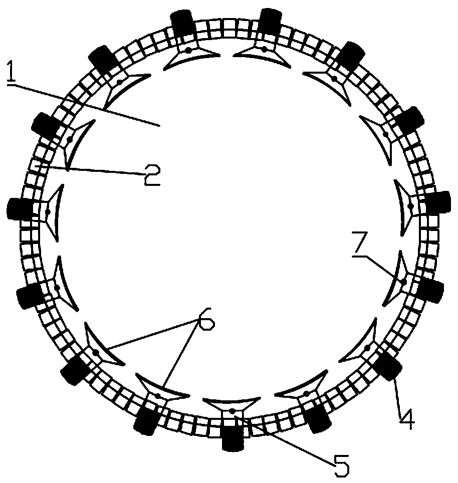 Control device for preventing duct piece staggering and shield tail postures for TBM