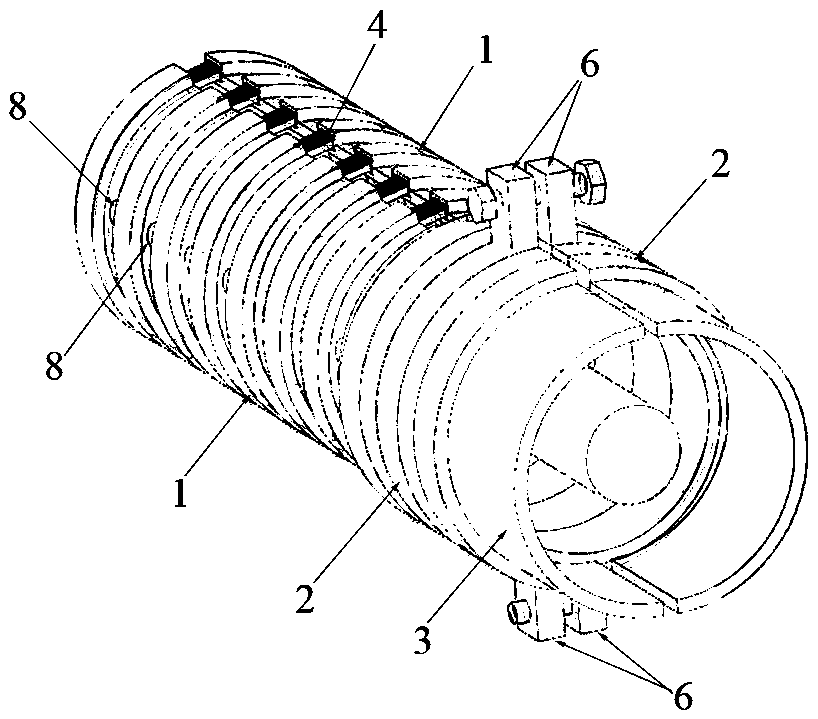 Fast assembly and disassemble type cable protecting jacket