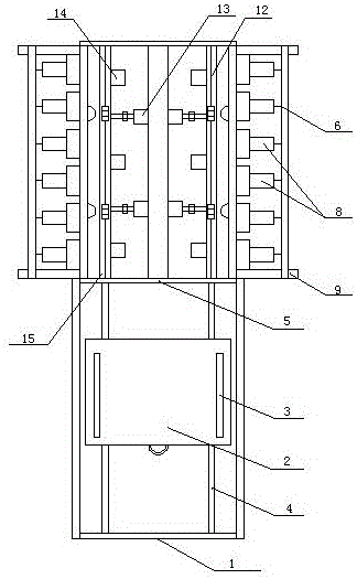 Canvas tightening machine of painting frame