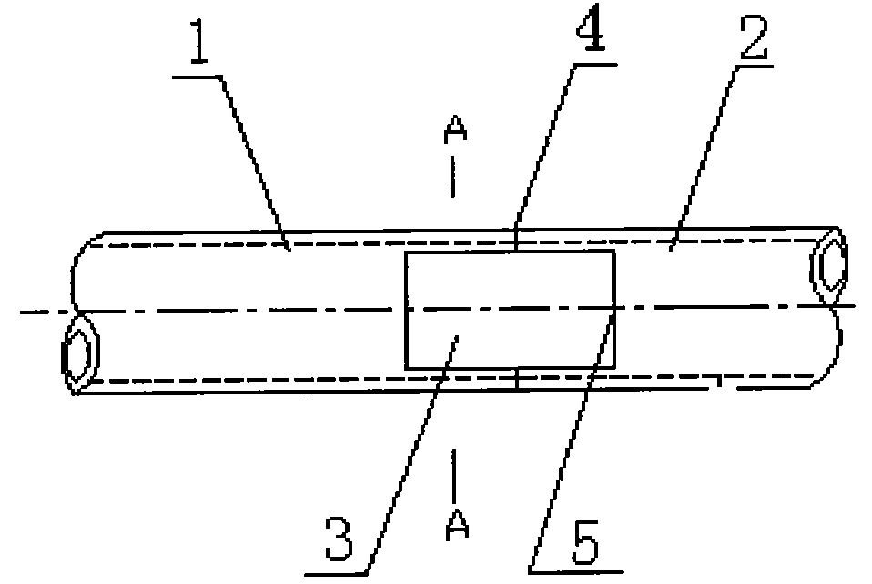 Welding method for overhaul of furnace chamber heat exchange tube