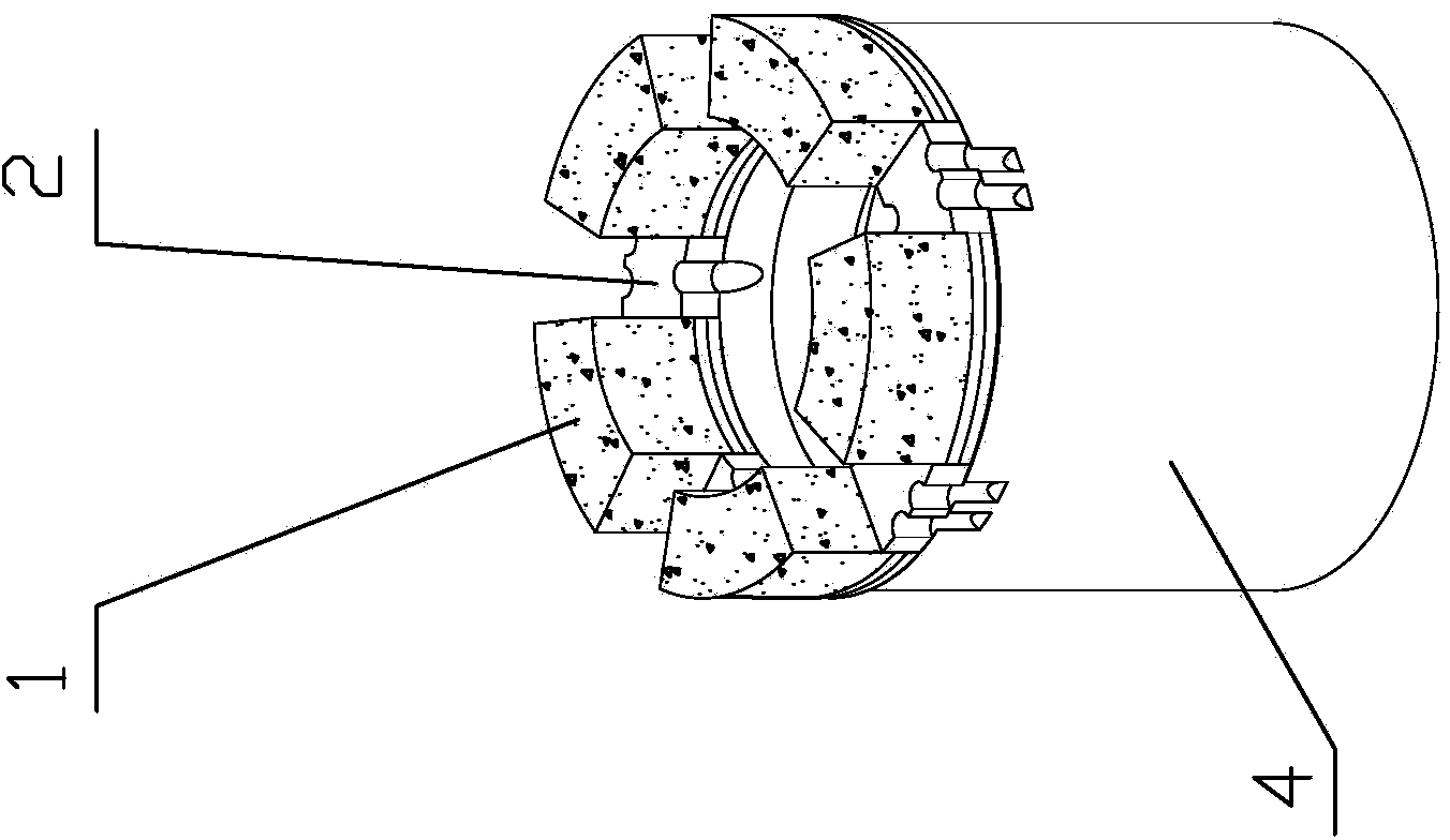 Welded high-matrix diamond core bit and manufacturing method thereof