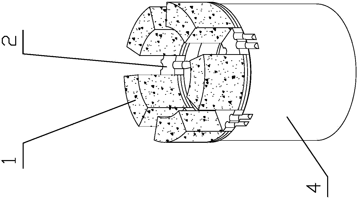 Welded high-matrix diamond core bit and manufacturing method thereof