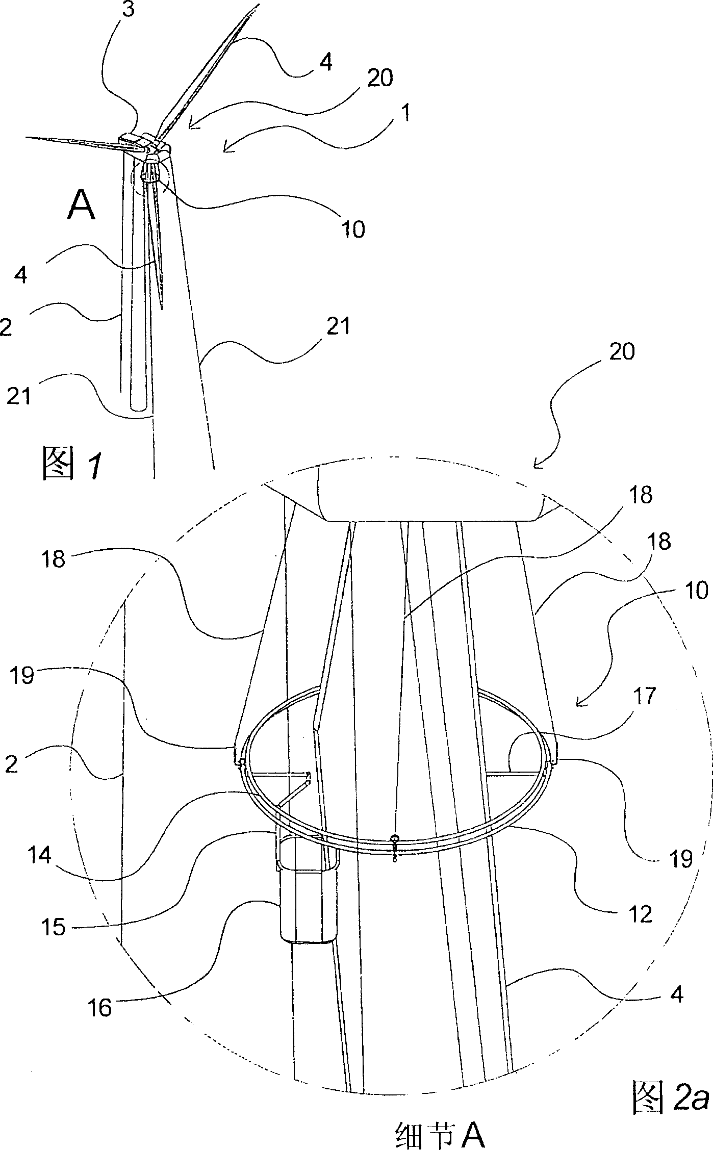 Device for enabling access to a structure above ground level