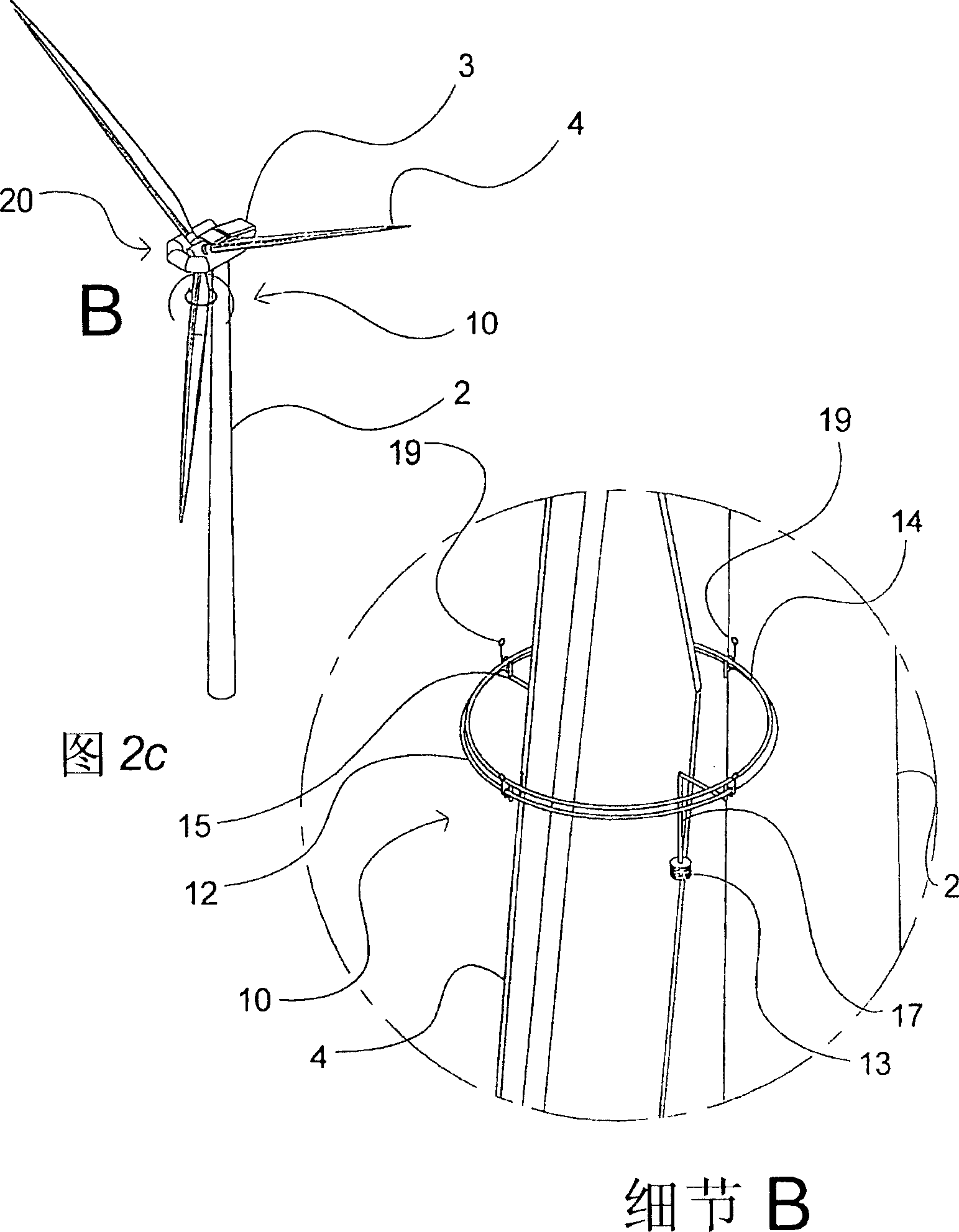 Device for enabling access to a structure above ground level