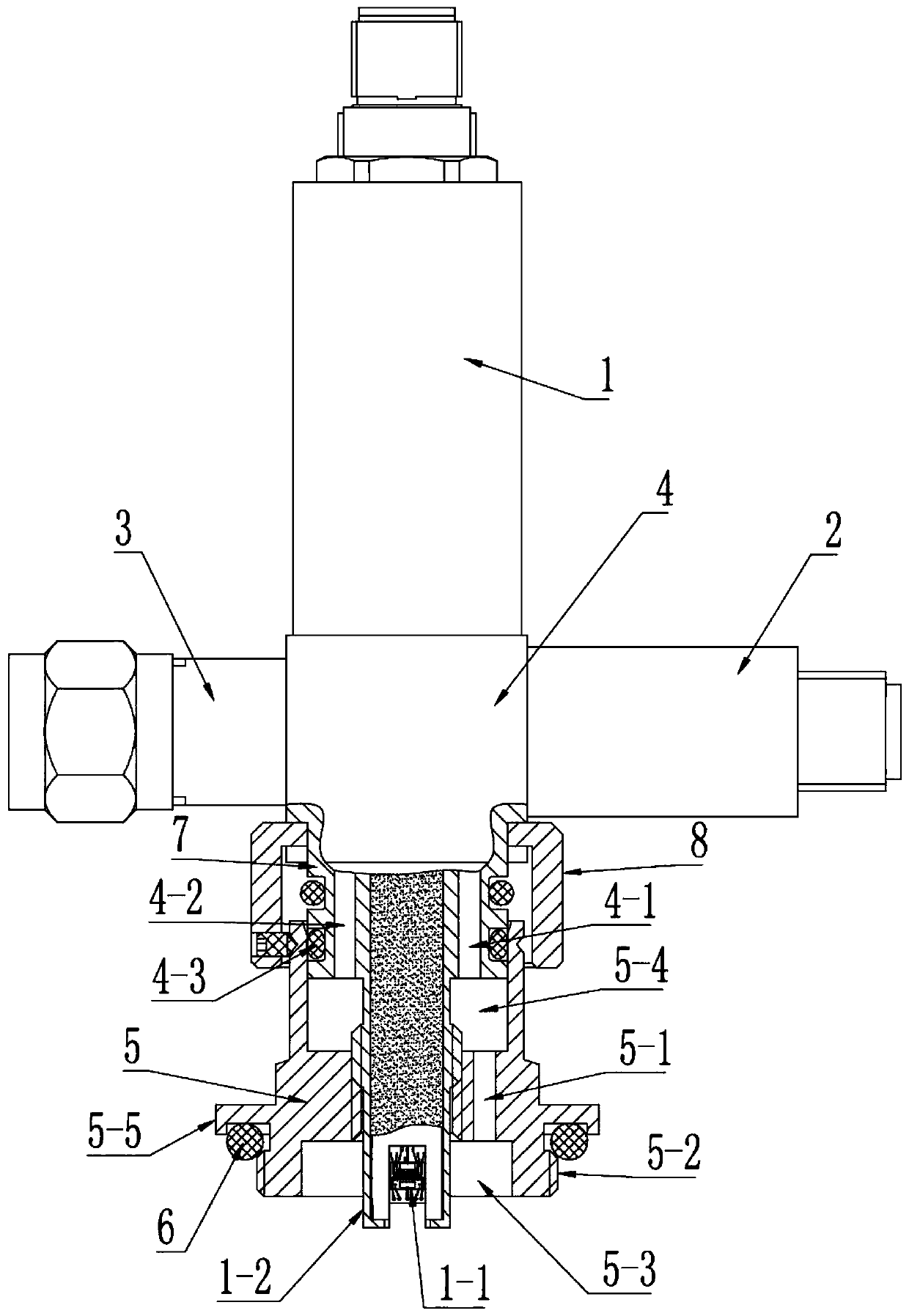 Online monitoring device collector for transformer bushing oil