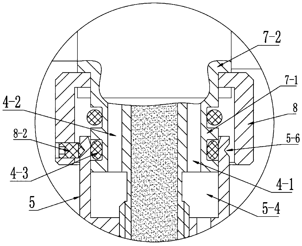 Online monitoring device collector for transformer bushing oil