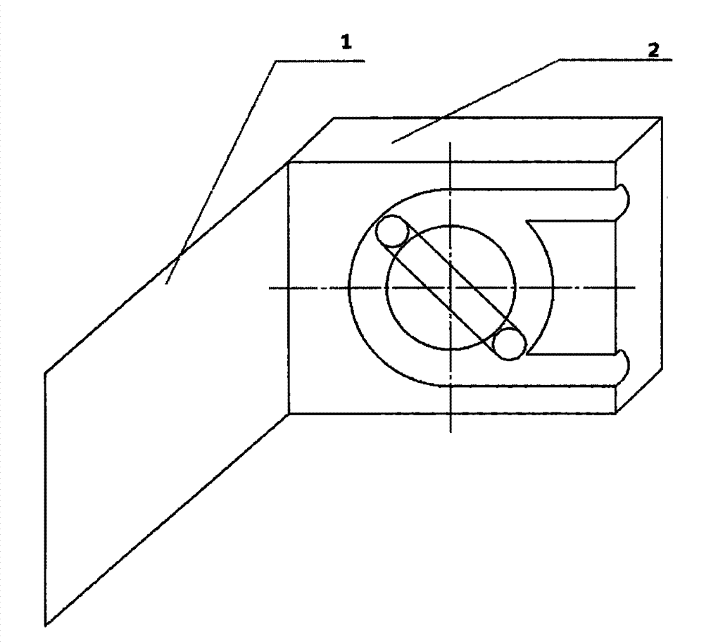 Fixing device for blood pump cover under rocking and vibrating outdoor battlefield condition