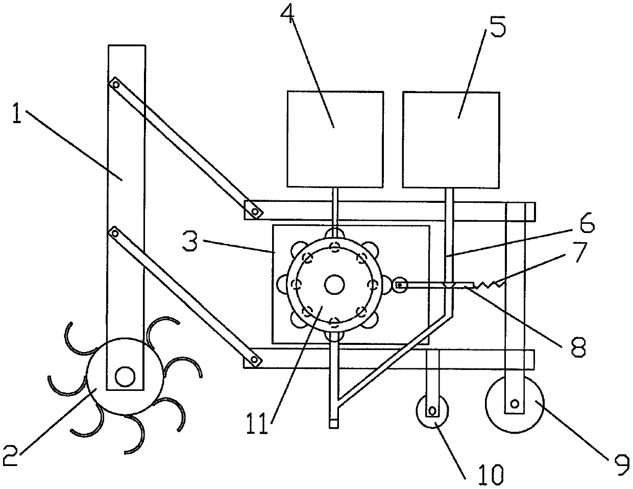 Cotton seeding device