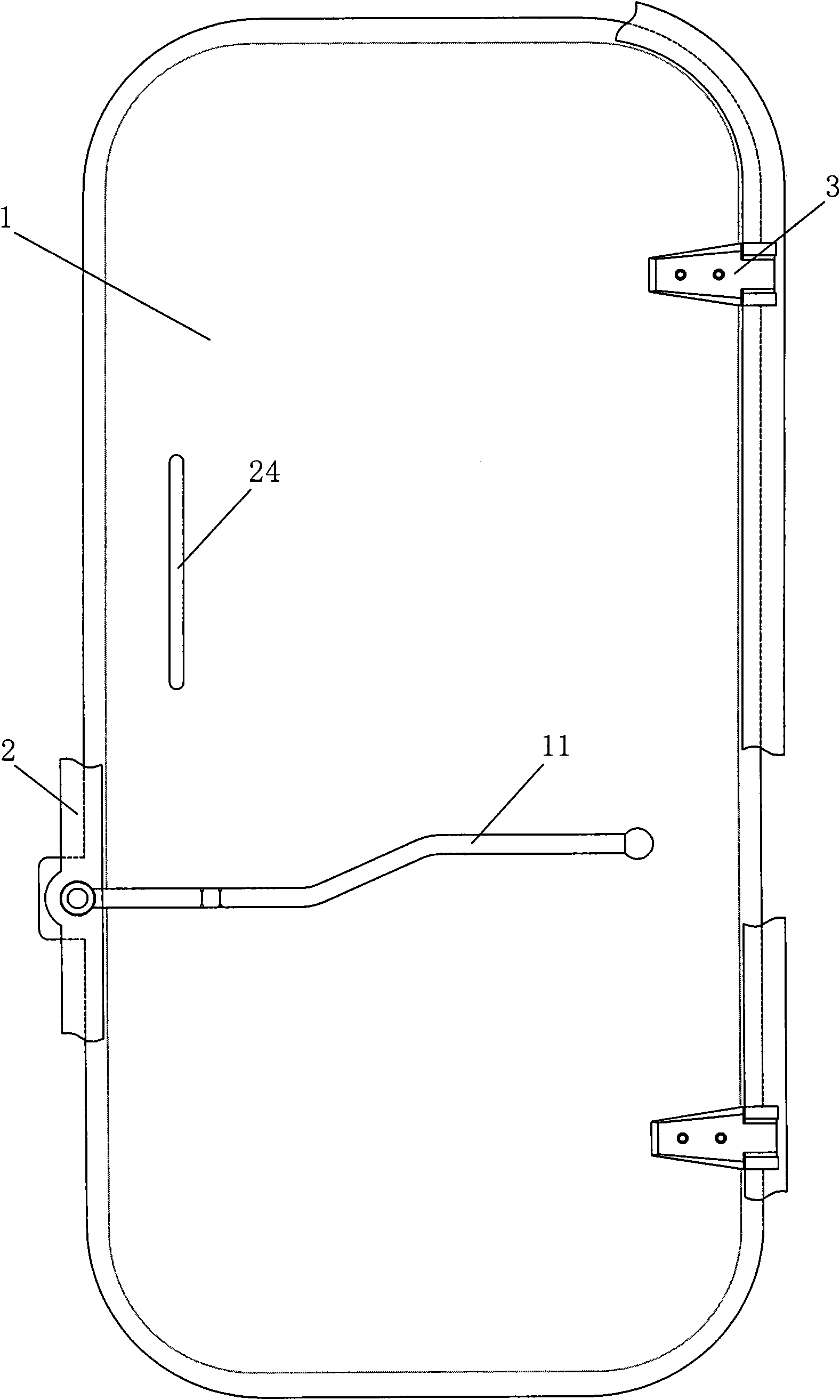 Naval vessel watertight door