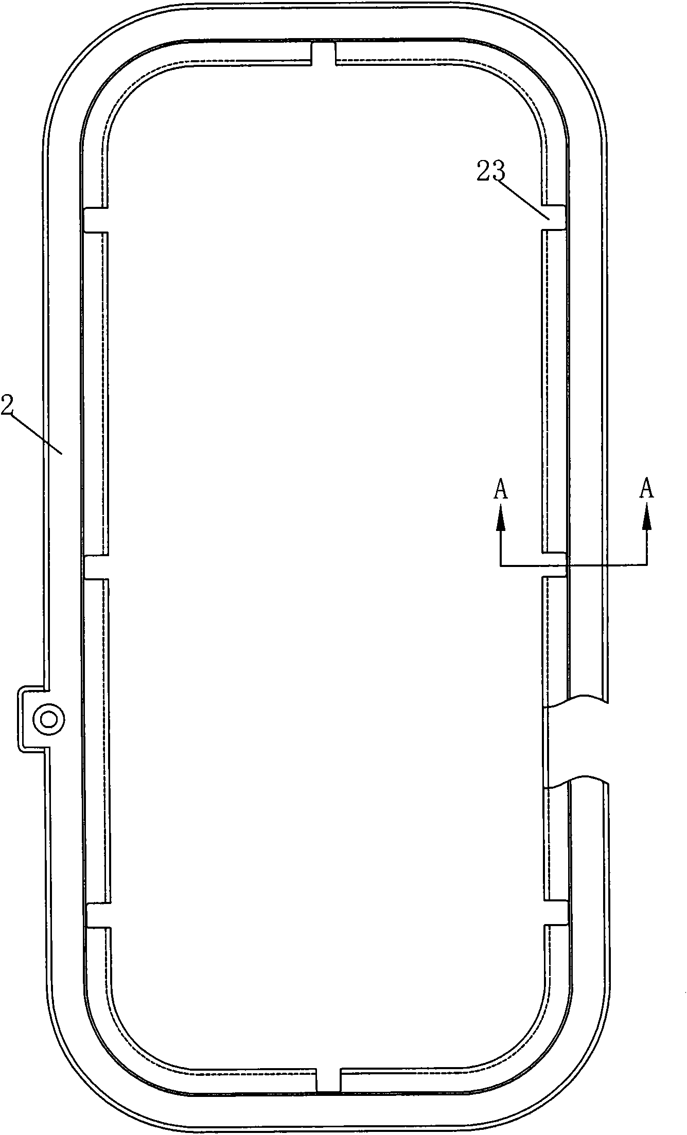 Naval vessel watertight door