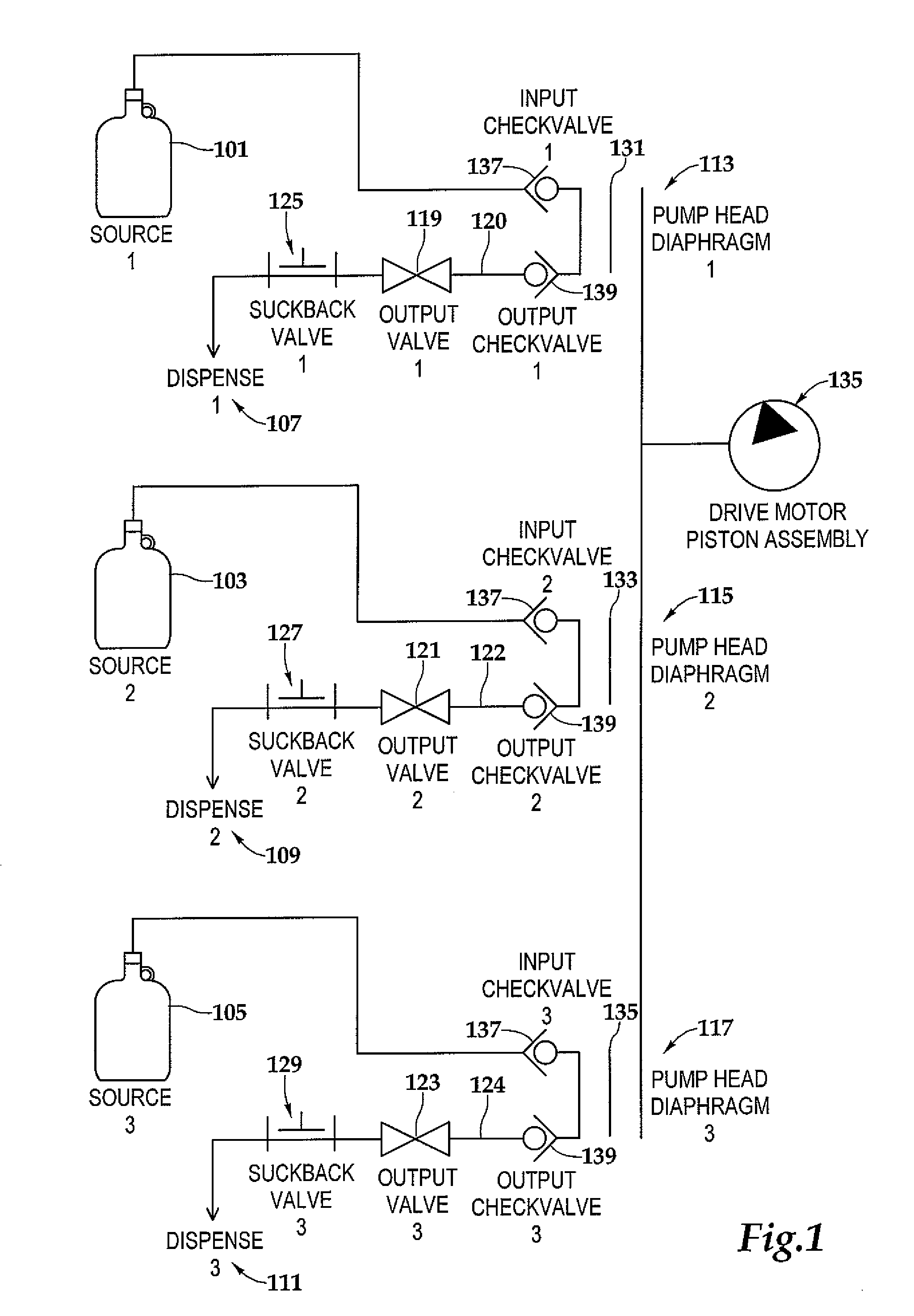 Precision Pump With Multiple Heads