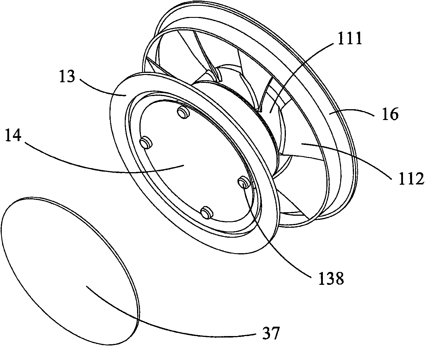 Fan and guide structure thereof