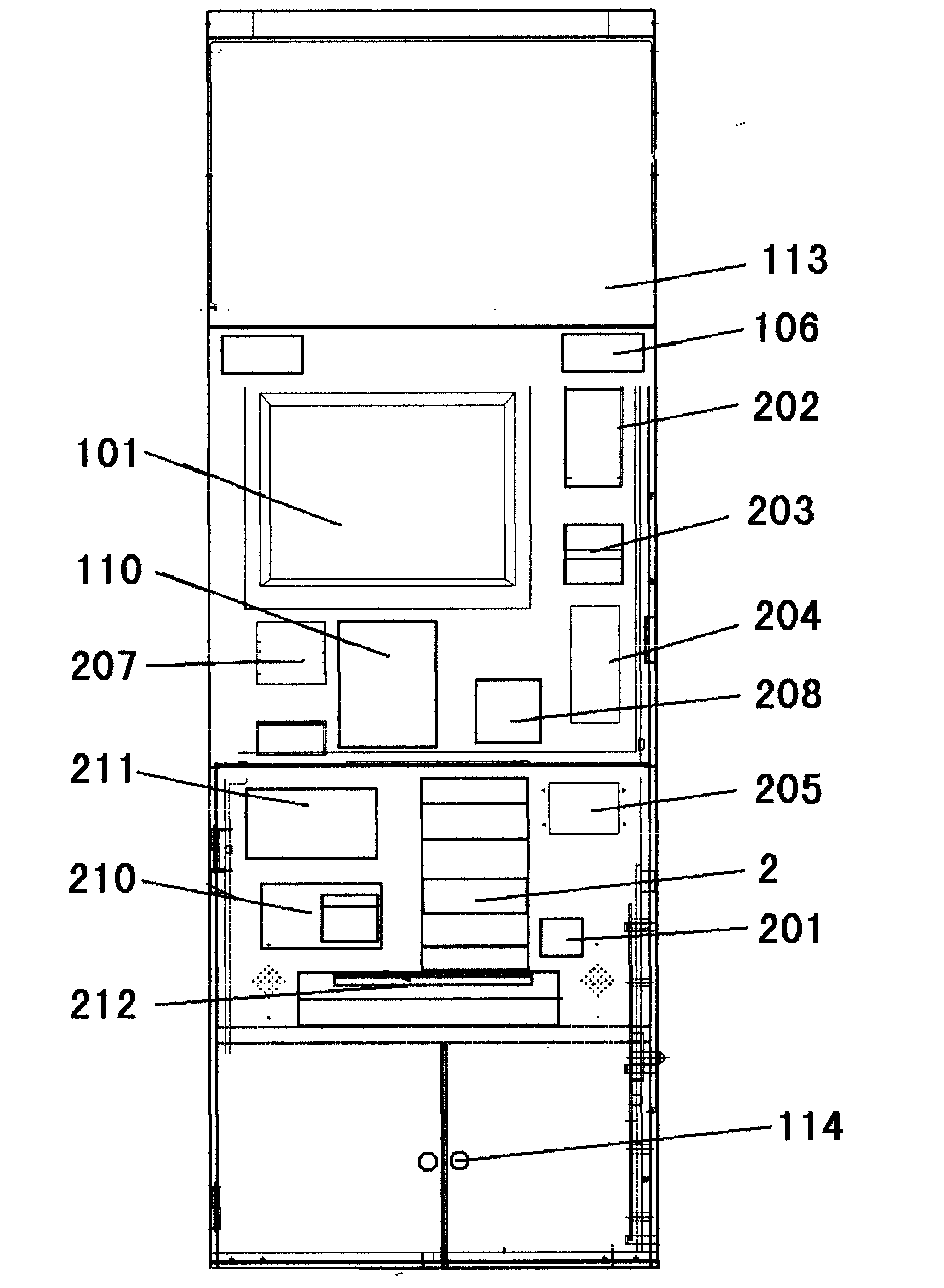 Self-service pack sending access equipment and system thereof