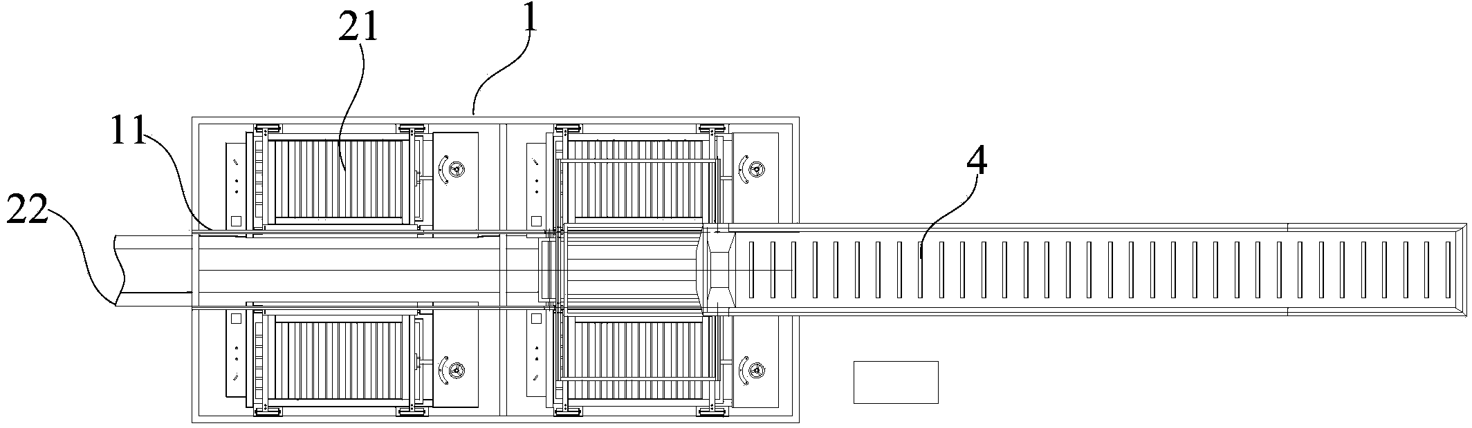 Automatic tea strip sorting system