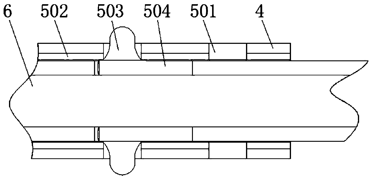 High-position grout discharging device for grouting construction of fabricated concrete wall sleeve