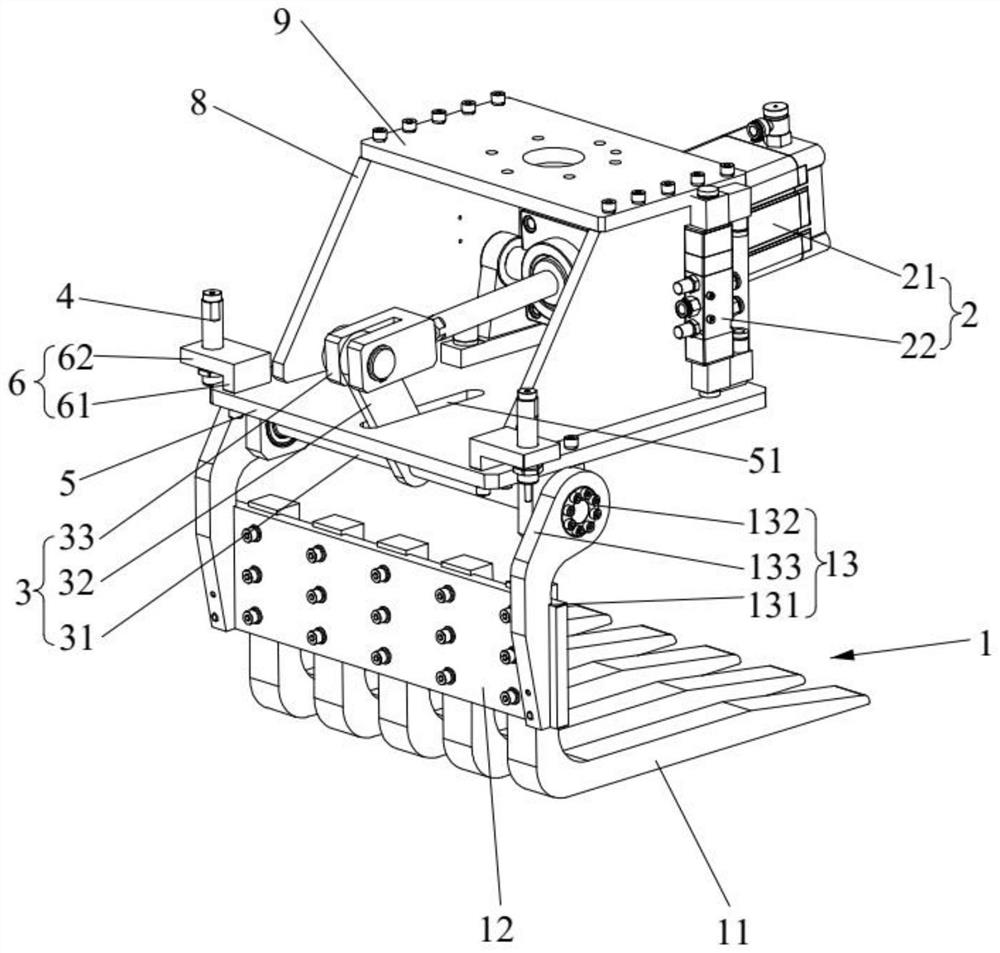 Mechanical gripper for gripping flexible package products and stacking robot