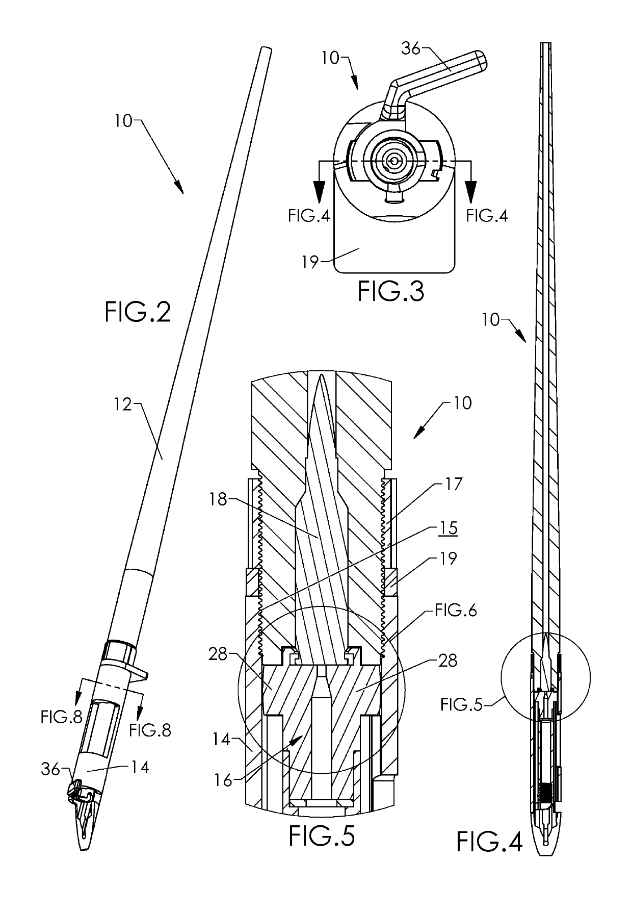 Firearms and components thereof, for enhanced axial alignment of barrel with action