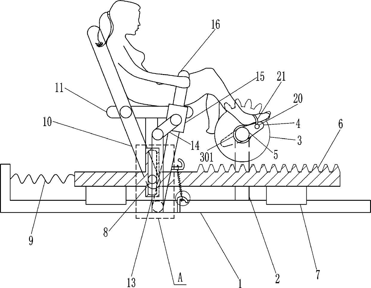 Ankle stretching equipment