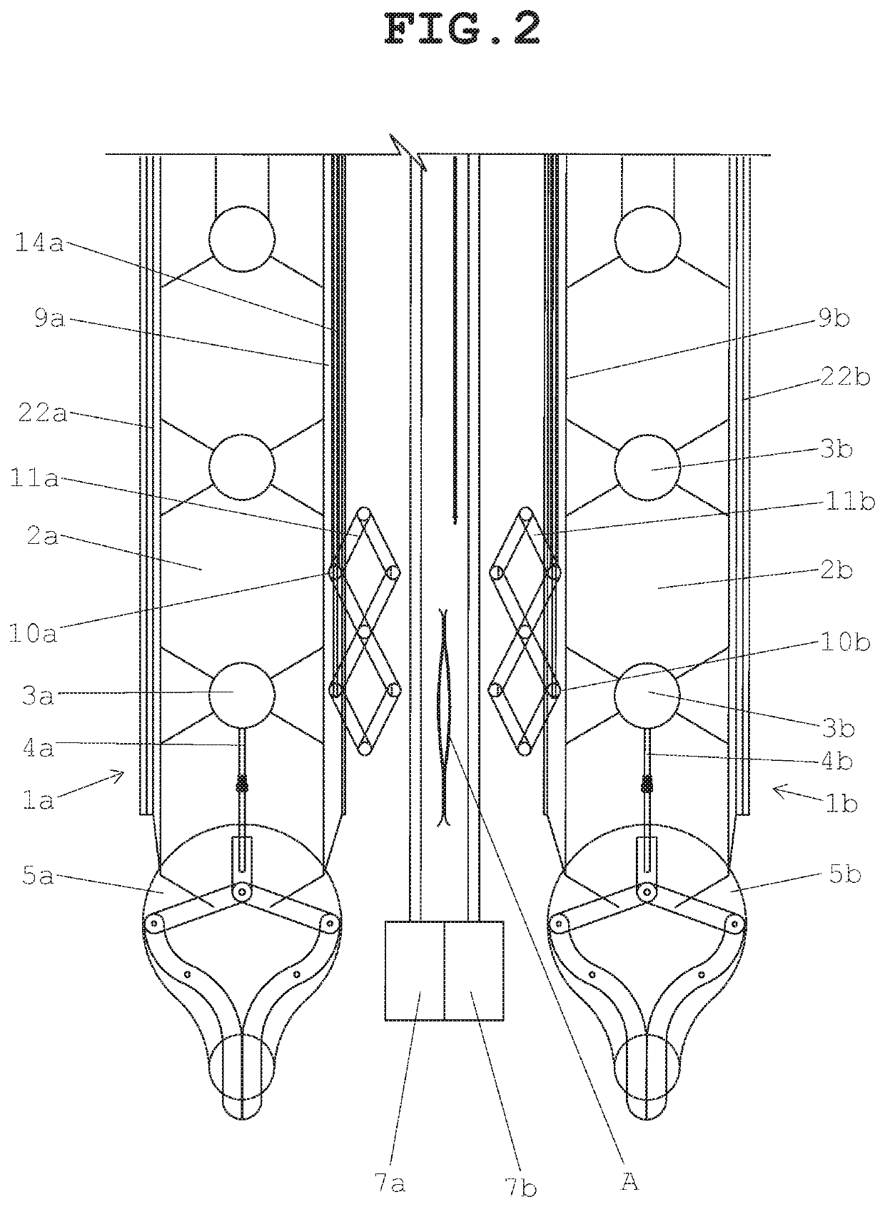 Mechanical suturing device for automated closure of the linea alba of the abdominal wall post midline laparotomy incision